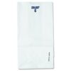 General GW6500 #6 Paper Grocery Bag, 35lb White, Standard 6 x 3 5/8 x 11 1/16, (Case of 500 Bags)