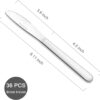 36 Pieces Dinner Knives Set, 8.1 Inches Table Knives Set, Durable Butter Knife, Food Grade Stainless Steel Dinner Knife, Cost-effective Knives Silverware - Mirror Polished, Dishwasher Safe - Image 2