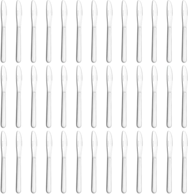36 Pieces Dinner Knives Set, 8.1 Inches Table Knives Set, Durable Butter Knife, Food Grade Stainless Steel Dinner Knife, Cost-effective Knives Silverware - Mirror Polished, Dishwasher Safe