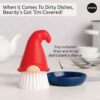 New! Beardy Gnome Dish Brush by Ototo - Dish Scrub Brush, Gnomes, Quirky Gifts, Dish Brush, Cute Kitchen Accessories, Funny Kitchen Gadgets, Vegetable Brush, Cute and Useful Gifts for Women - Image 3
