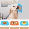 Lick Mat for Dogs - Slow Feeder Licking Mat with Suction Cups for Peanut Butter, Food Treats & Yogurt - 2 Pack - Image 2