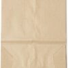 General GK25S500#25 Squat Paper Grocery Bag, 40lb Kraft, Standard 8 1/4 x6 1/8 x15 7/8, 500 bag - Image 3