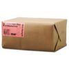 General GW6500 #6 Paper Grocery Bag, 35lb White, Standard 6 x 3 5/8 x 11 1/16, (Case of 500 Bags) - Image 2