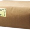 General GK25S500#25 Squat Paper Grocery Bag, 40lb Kraft, Standard 8 1/4 x6 1/8 x15 7/8, 500 bag - Image 2