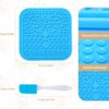 Lick Mat for Dogs - Slow Feeder Licking Mat with Suction Cups for Peanut Butter, Food Treats & Yogurt - 2 Pack - Image 4