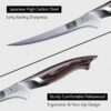 Fillet Knife 7 Inch, Super Sharp Boning Knife in High Carbon Stainless Steel, Professional Japanese Fish Knives for Meat Poultry Cutting - Image 4