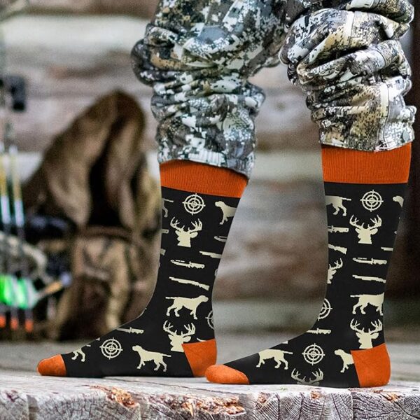 VICRAZY Men's Hunting Accessories - Gifts for Hunters, Dad, Husband - Hunting Socks - Image 4