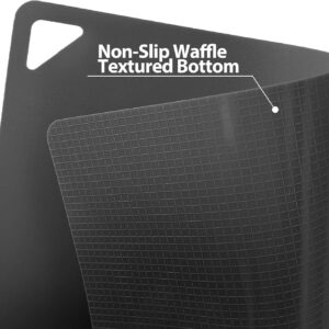 WK Flexible Plastic Cutting Boards Mats for Kitchen, Flexible Non Slip Cutting Mat, Thin Cutting Sheets, BPA Free, Dishwasher Safe, Multi Sizes