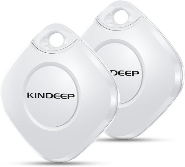 Tracker Air Tags-2 Pack: Smart Key Finder Work with Apple Find My (iOS only), Luggage Tracker Item locators for Kids Dog Pet Wallet Suitcase, Bluetooth Tracking Device for Home Outdoor Travel Hiking