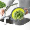 Set of 3 Niklye Ultimate Kitchen Strainers includes 1-10 inch & 2-12 inch. Collapsible Silicone Colanders For Easy Storage - Use with Pasta & Veggies or as a Fruit or Berry Bowl with Strainer., large - Image 4