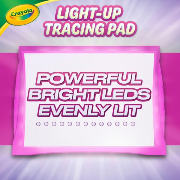Crayola Light Up Tracing Pad - Pink, Writing & Drawing Art Kit for Kids, Kids Toys & Games, Tracing Light Box, Easter Gifts for Girls & Boys, 6+ [Amazon Exclusive] - Image 5
