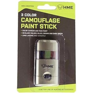 Click to see more videos HME 3 Color Camo Face Paint "Mess-Free" Application Stick - Long-Lasting Easy-to-Use Concealment Makeup for Hunting