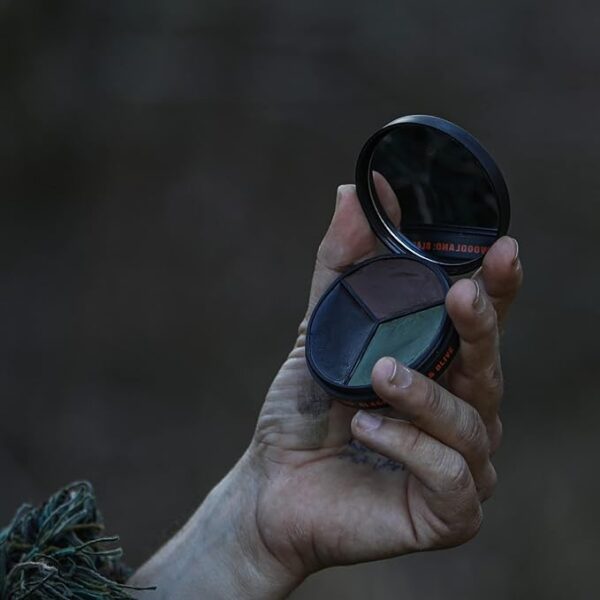 Arcturus 3-Color Camo Face Paint - Water & Sweat Resistant - Built-in Mirror for Easy Field Application - Image 5