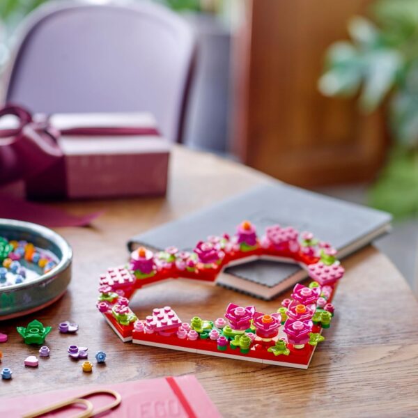 LEGO Heart Ornament Building Toy Set - Fun Arts and Crafts Idea for Girls and Boys, Ages 9+ - Gift for Kids - Display on The Wall as Home Decoration - 40638 - Image 3