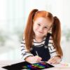 Art Set for Kids Rainbow Magic Scratch Off Paper Black Scratch Sheets Notes Cards Boards Doodle Pads Childrens Crafts Projects Kit for Girls Boys Adults Birthday Christmas Gift - Image 2