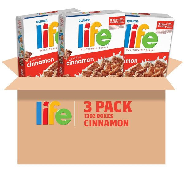 Life Breakfast Cereal, Cinnamon, 13 Ounce (Pack of 3) - Image 5