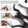 OTOTO Elizabat Kitchen Scissors - Halloween Goth Cute Bat Kitchen Shears, Gothic Scissors Utensils - Spooky Bats Halloween Gifts, Cute Gadgets - Image 4