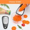 Kitchen Unique Gadgets Set 6 Pieces, Space Saving, Cheese Grater, Bottle Opener, Fruit Vegetable Peeler, Pizza Cutter, Garlic Ginger Grinder, Herb Stripper Gift Set - Image 6