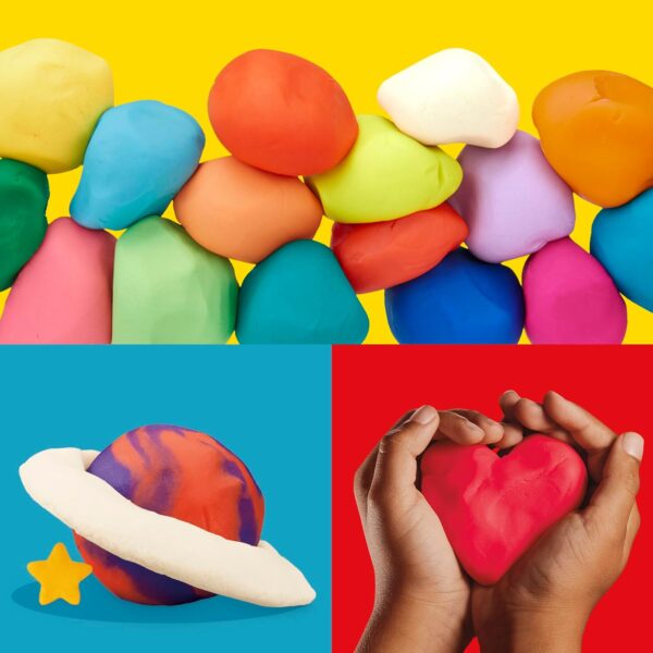 Play Doh Modeling Compound 10-Pack Case of Assorted Colors, Non-Toxic 2 oz. Cans, Halloween Toys & Party Favors, Preschool Toys for Kids, Ages 2+ (Amazon Exclusive) - Image 4
