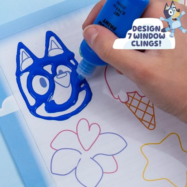 Bluey Window Art Suncatchers Kit for Kids to Paint, Great at-Home Craft Activity or Birthday Party Idea, Toys for Ages 3, 4, 5, 6 - Image 5
