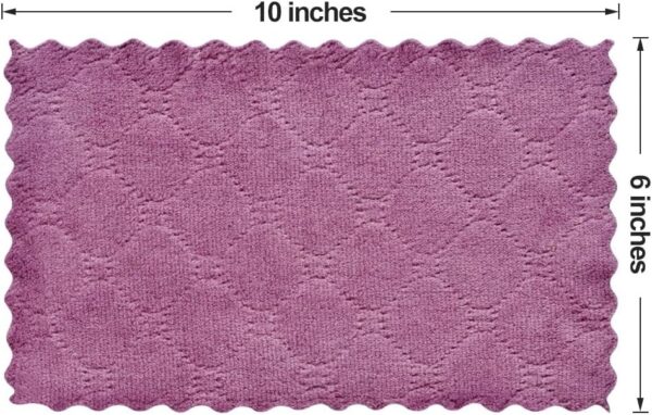 Reusable Cleaning Cloths 11PCS, Kitchen Towel Dish Towels, 10" x 6", Rags, Super Absorbent Microfiber Cleaning Towels for Furniture, Car, Tea, Bowl - Image 4