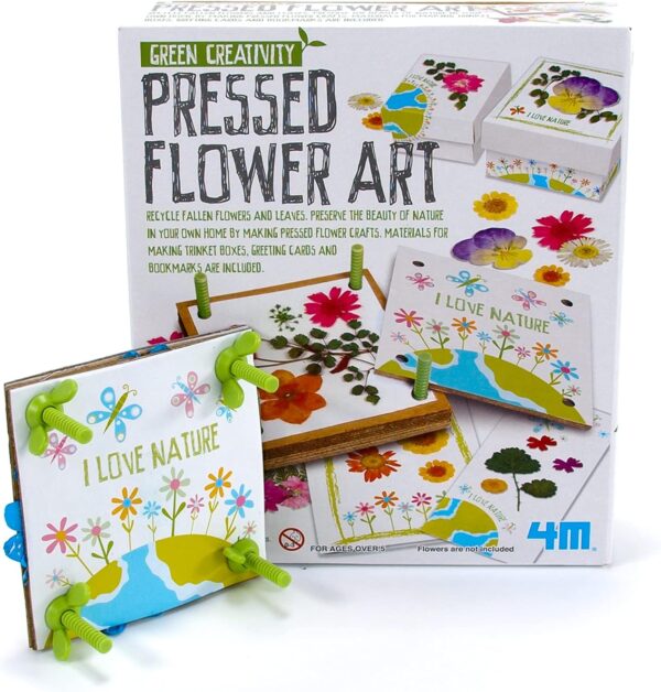 4M Green Creativity Pressed Flower Art Kit, Recycle Flowers Art & Crafts DIY Kit, For Boys & Girls Ages 5+ - Image 3