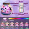 Light-Up Unicorn Terrarium Kit for Kids, DIY Arts & Crafts Gift for Girls Ages 4 5 6 7 8-12 Year Old, LED Night Light with Remote, Best Birthday Easter Unicorn Toys Gifts for Girls Kid - Image 5