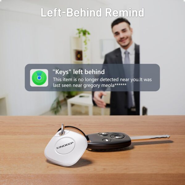 Tracker Air Tags-2 Pack: Smart Key Finder Work with Apple Find My (iOS only), Luggage Tracker Item locators for Kids Dog Pet Wallet Suitcase, Bluetooth Tracking Device for Home Outdoor Travel Hiking - Image 3