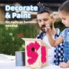 Neliblu DIY 12 Wooden Bird House Kits - Creative Arts and Crafts Set for Kids and Adults - Unfinished Wood Birdhouses with Paint Strips, Brushes, Stickers and Strings - 3 Unique Shapes, 2 Sizes - Image 2