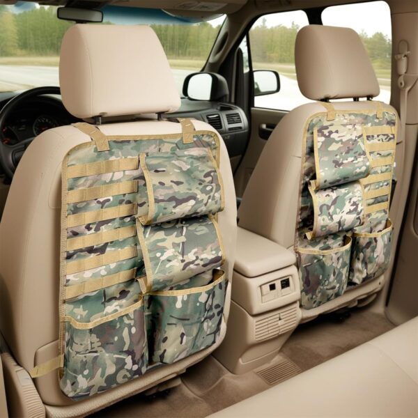 Truck Gun Racks Molle Seat Back Organizer for Vehicle Pickup SUV Car Gun Holder & Tactical Gears Hunting Rifle Storage
