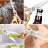 Kitchen Scissors, Heavy Duty Sharp Kitchen Shears Dishwasher Safe, Kitchen Accessories Cooking Shears for Kitchen Meat Chicken Fish Poultry Herb Bread (gold) - Image 4