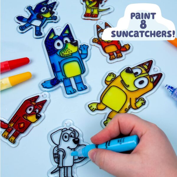 Bluey Window Art Suncatchers Kit for Kids to Paint, Great at-Home Craft Activity or Birthday Party Idea, Toys for Ages 3, 4, 5, 6 - Image 4