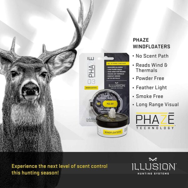 Windfloaters | Wind Direction Indicator | Thermal Indicator | #1 Windfloaters for Hunters | Hunting Accessories | PhaZe System by Illusion - Image 4