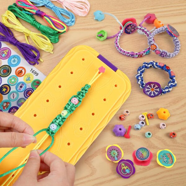 DDAI Arts and Crafts for Kids Age 8-12 Friendship Bracelet Making Kit for Girls - Best Birthday Gifts Ideas for Girl 7 9 10 11 Year Old - Popular Bracelets String Maker Toys Set - Image 2