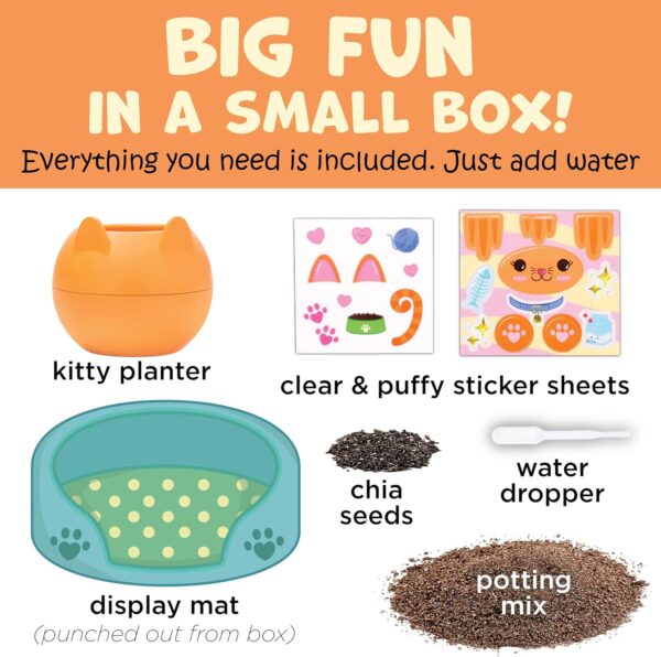 Creativity for Kids Plant-A-Pet: Kitty - Arts and Crafts for Ages 6-8+, Gifts for Girls and Stocking Stuffers, Boy and Girl Toys, Chia Seed Plant Pet - Image 3