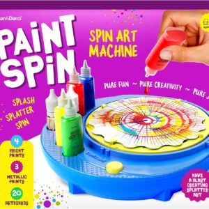 Paint Spin Art Machine Kit for Kids - Arts & Crafts for Boys & Girls Ages - Art Craft Set Gifts for 6-9 Year Old Boy, Girl- Cool Painting Spinner Toys Kits - Birthday Gift Ideas for Ages 6-12 Years