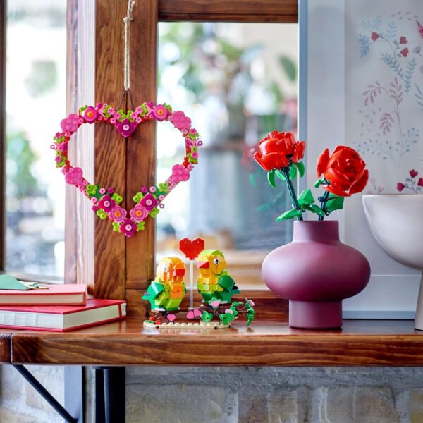 LEGO Heart Ornament Building Toy Set - Fun Arts and Crafts Idea for Girls and Boys, Ages 9+ - Gift for Kids - Display on The Wall as Home Decoration - 40638 - Image 4