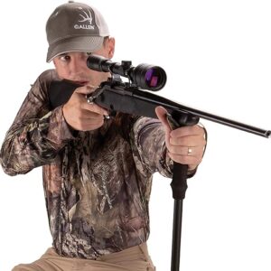 Allen Company Monopod Shooting Stick and Gun Rest - Versatile Hunting Accessories with Adjustable Height - Aluminium,Black