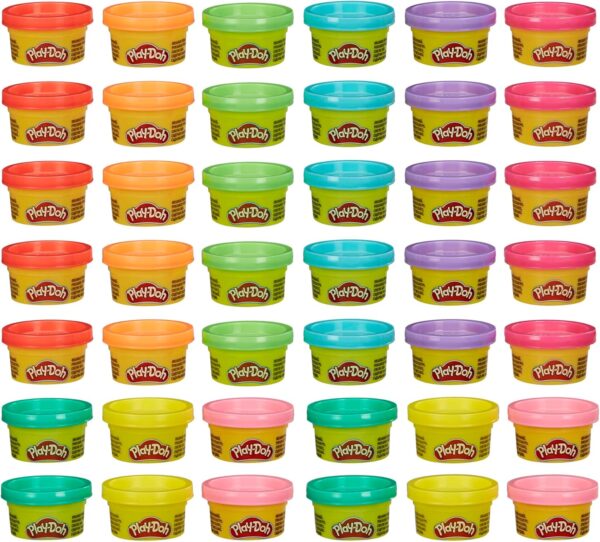 Play Doh Bulk Handout 42-Pack of 1-Ounce Modeling Compound Cans, Non Candy Halloween Handout Toys & Party Favors, Kids Arts & Crafts, Preschool Toys, Ages 2+ (Amazon Exclusive)