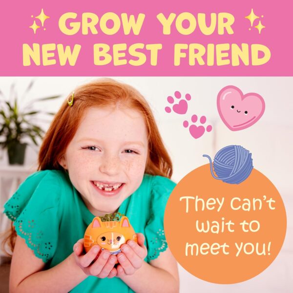 Creativity for Kids Plant-A-Pet: Kitty - Arts and Crafts for Ages 6-8+, Gifts for Girls and Stocking Stuffers, Boy and Girl Toys, Chia Seed Plant Pet - Image 4