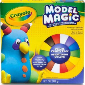 Crayola Model Magic Deluxe Variety Pack (14ct), Kids Air Dry Clay, 7oz, Bulk Modeling Clay Alternative, Easter Basket Essentials & Craft Supplies, 4+