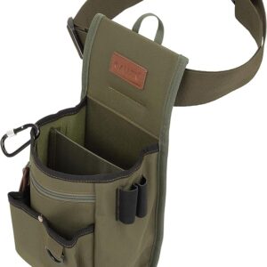 Allen Company Triumph Rip-Stop Double Compartment Shell Bag & 52 inch Waist Belt, Holds 50 Empty Hulls, Olive Green