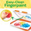 Crayola Mess Free Finger Painting Station, Washable Finger Paint for Toddlers, Arts & Crafts Set, Sensory Activity, Toddler Easter Basket Essentials, 1+ - Image 4