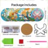 EWJRNSF 8 PCS Small Diamond Art Coasters Kits, Diamond Painting Coasters, Fall Diamond Art Kits for Adults Beginners, Arts and Crafts Item Sets with Holder for Drinks Flower Style - Image 2
