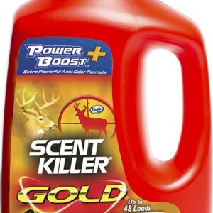 Scent Killer Gold Scent Free Laundry Detergent for Hunting Gear with Power Boost Plus Odor Eliminator, 32 Fluid Ounces