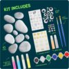 Dan&Darci Kids Rock Painting Kit - Glow in The Dark - Arts & Crafts Gifts for Boys and Girls Ages 6-12 - Craft Activities Kits - Creative Art Toys for 6, 7, 8, 9, 10, 11 & 12 Year Old Kid - Image 4