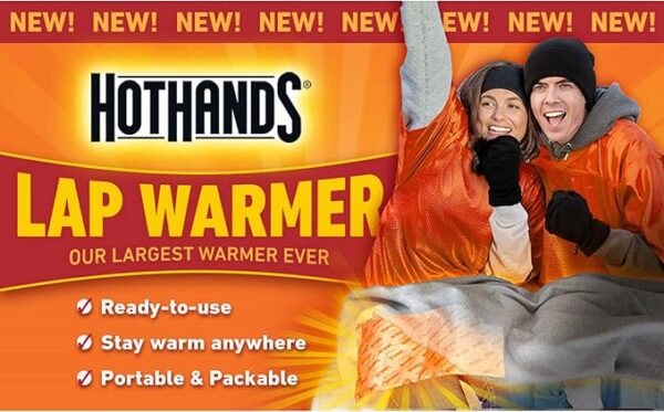 HotHands Lap Warmer, Largest Warmer 16" X 10" - Up to 8 Hours of Long Lasting Heat - 1 Lap Warmer,Tan - Image 4