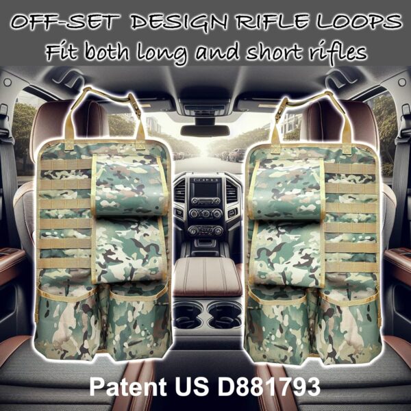Truck Gun Racks Molle Seat Back Organizer for Vehicle Pickup SUV Car Gun Holder & Tactical Gears Hunting Rifle Storage - Image 4