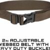 Allen Company Triumph Rip-Stop Double Compartment Shell Bag & 52 inch Waist Belt, Holds 50 Empty Hulls, Olive Green - Image 5