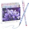 3D Acrylic Gel Pen,36 Colors Acrylic Paint Markers With 1mm Bullet Tip Point, Acrylic Paint Pens for Black Paper,Rock Painting, Glass, Wood, Fabric,Cards,Scrapbook,DIY Art Crafts